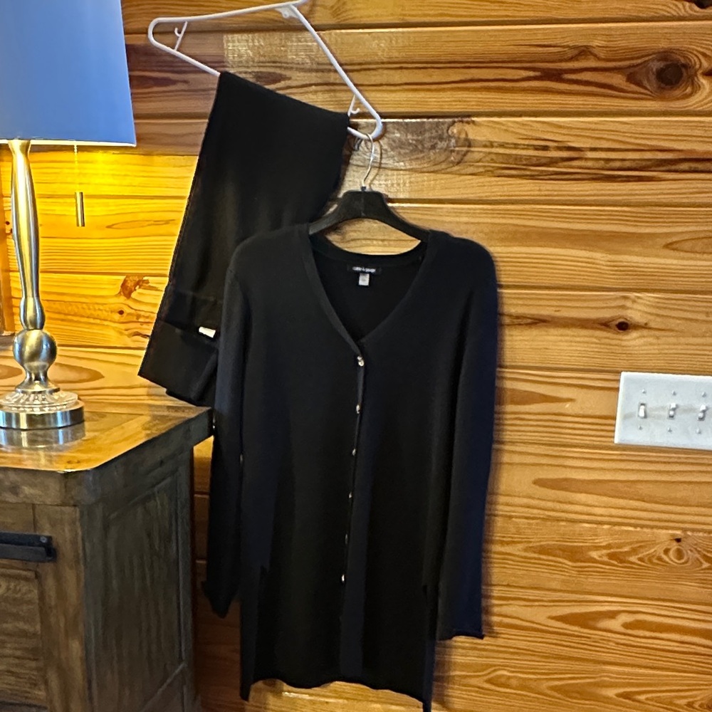 Black Button-Up Cardigan